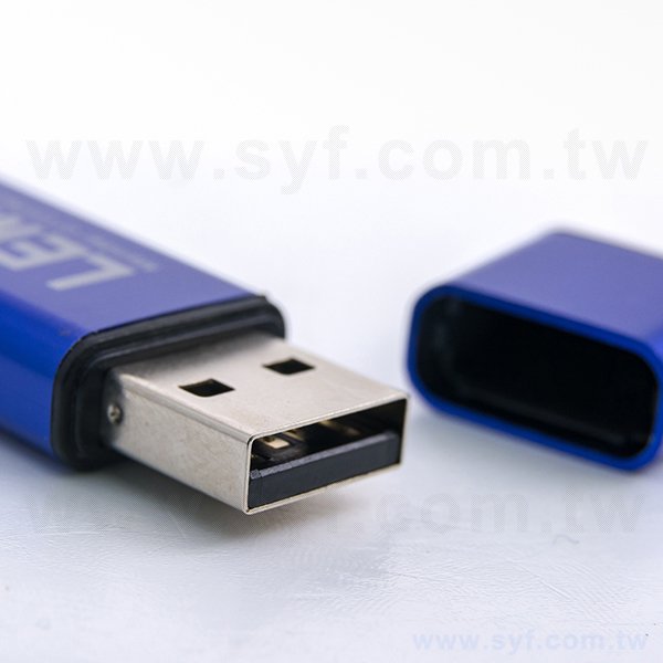 隨身碟-商務禮贈品-藍色金屬USB隨身碟-客製隨身碟容量-客製化禮品_2